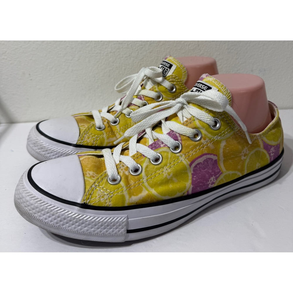 Converse Chuck Taylor All Star Lemon Grapefruit Citrus Low Top Sneakers 154460F
